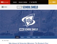Tablet Screenshot of nationalschoolshield.org